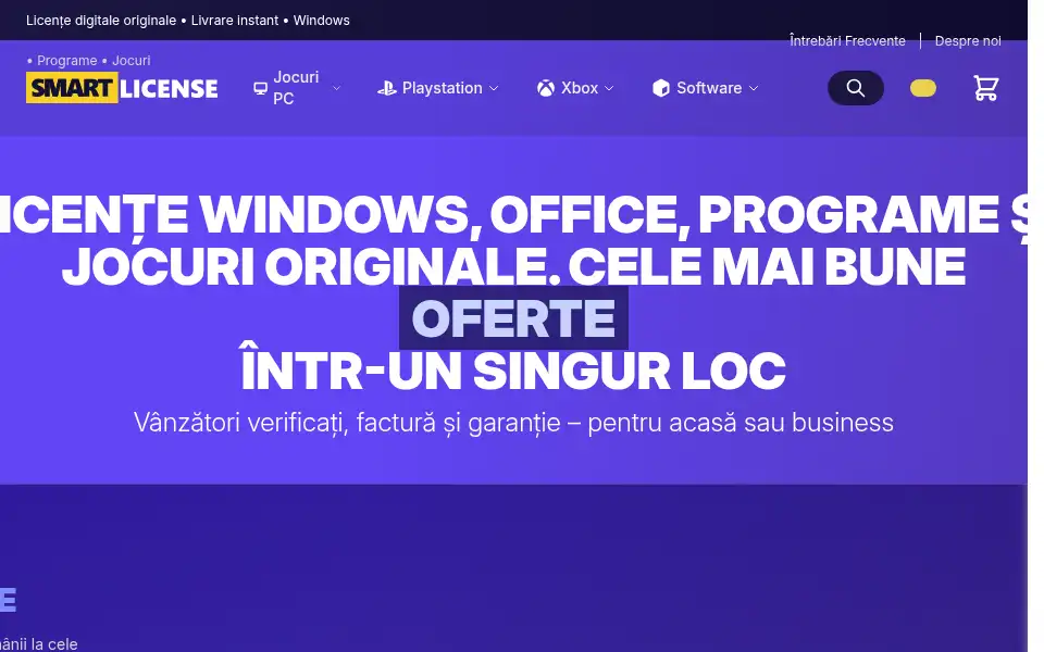 Screenshot of smartlicense.ro