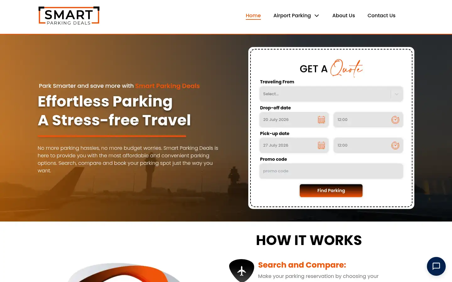 Screenshot of smartparkingdeals.co.uk
