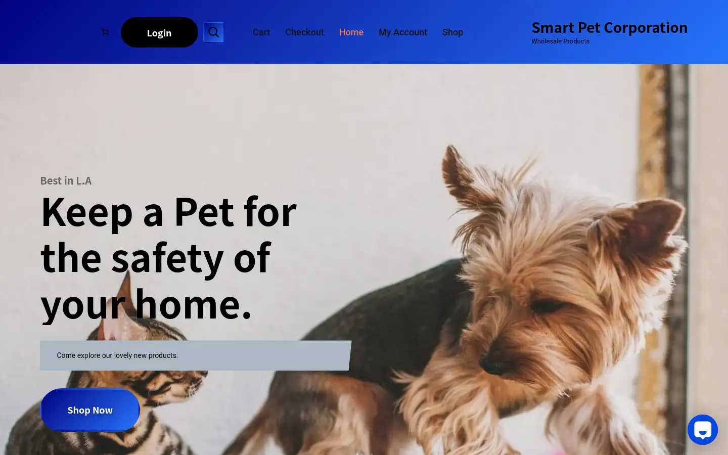 Screenshot of smartpetcorporation.com