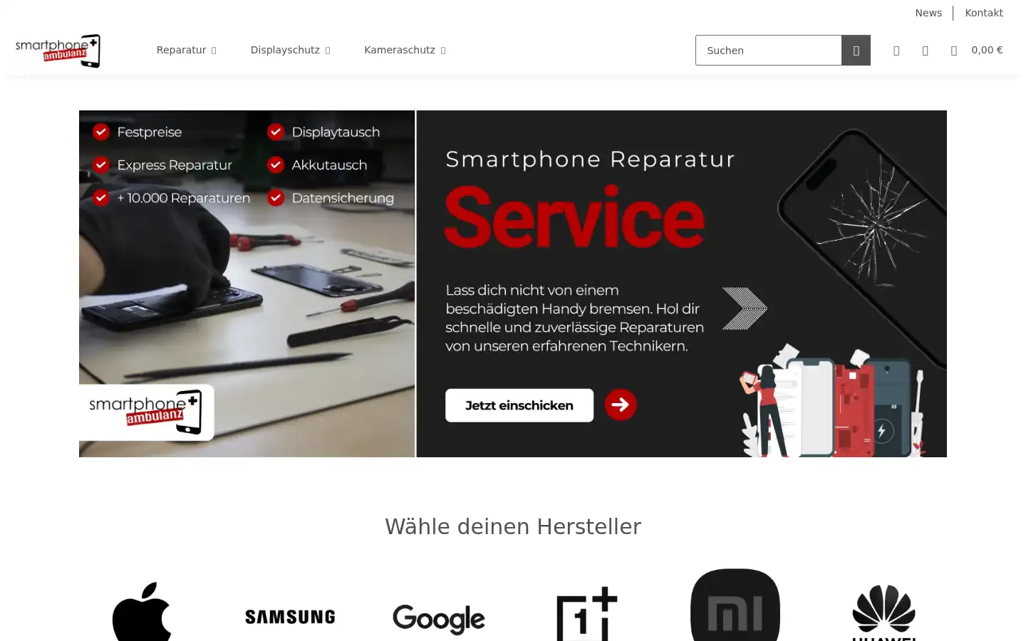 Screenshot of smartphoneambulanz.de