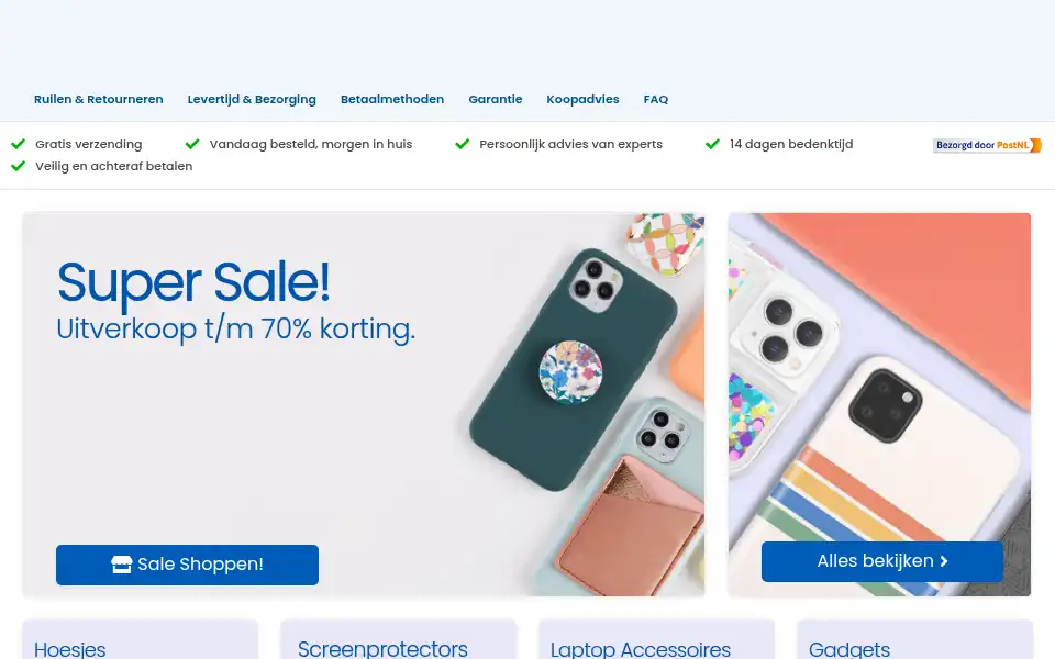 Screenshot of smartphoneproducts.nl