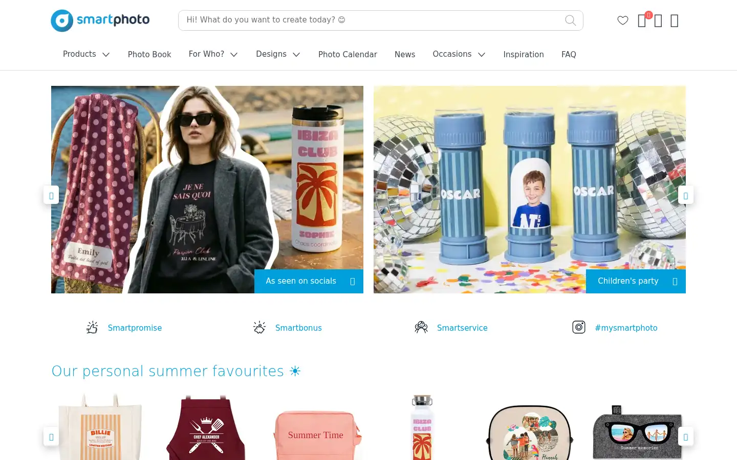 Screenshot of smartphoto.ie