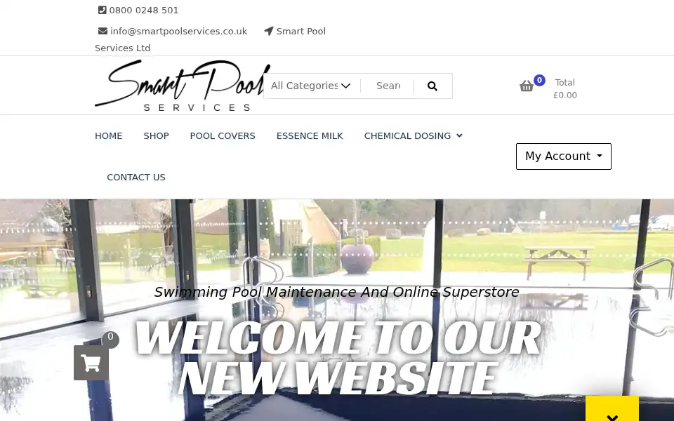 Screenshot of smartpoolservices.co.uk