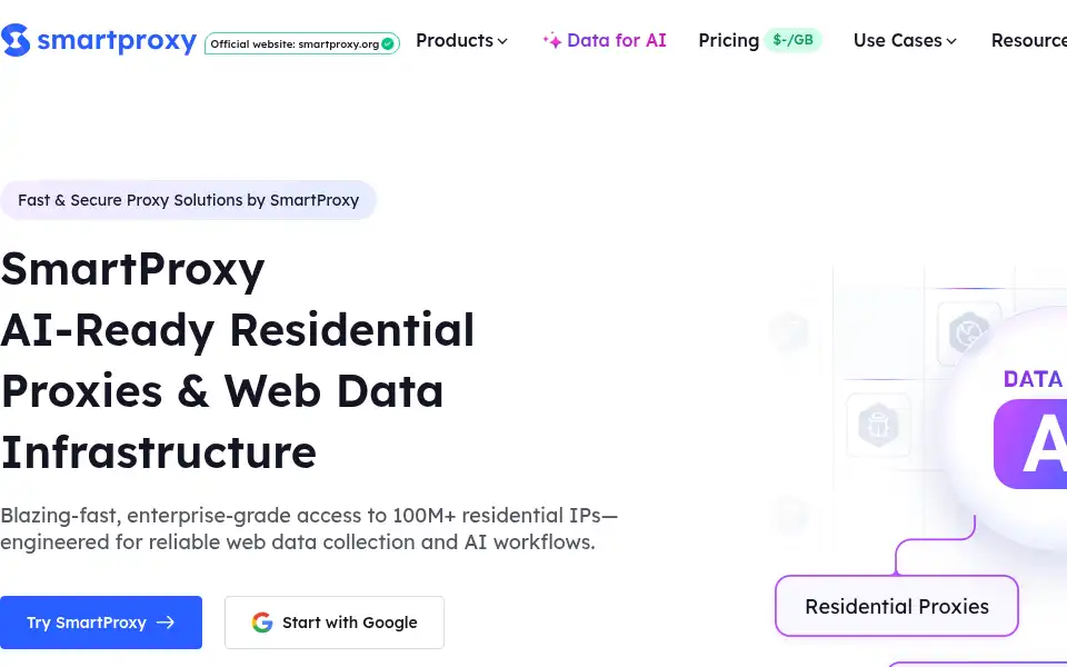 Screenshot of smartproxy.org