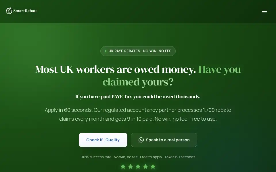 Screenshot of smartrebate.co.uk