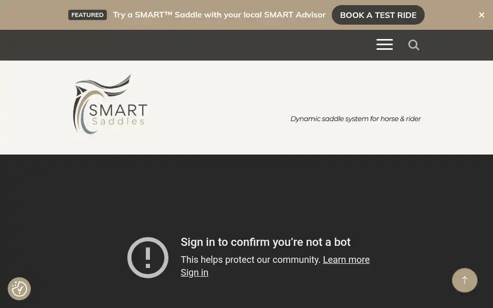 Screenshot of smartsaddles.com
