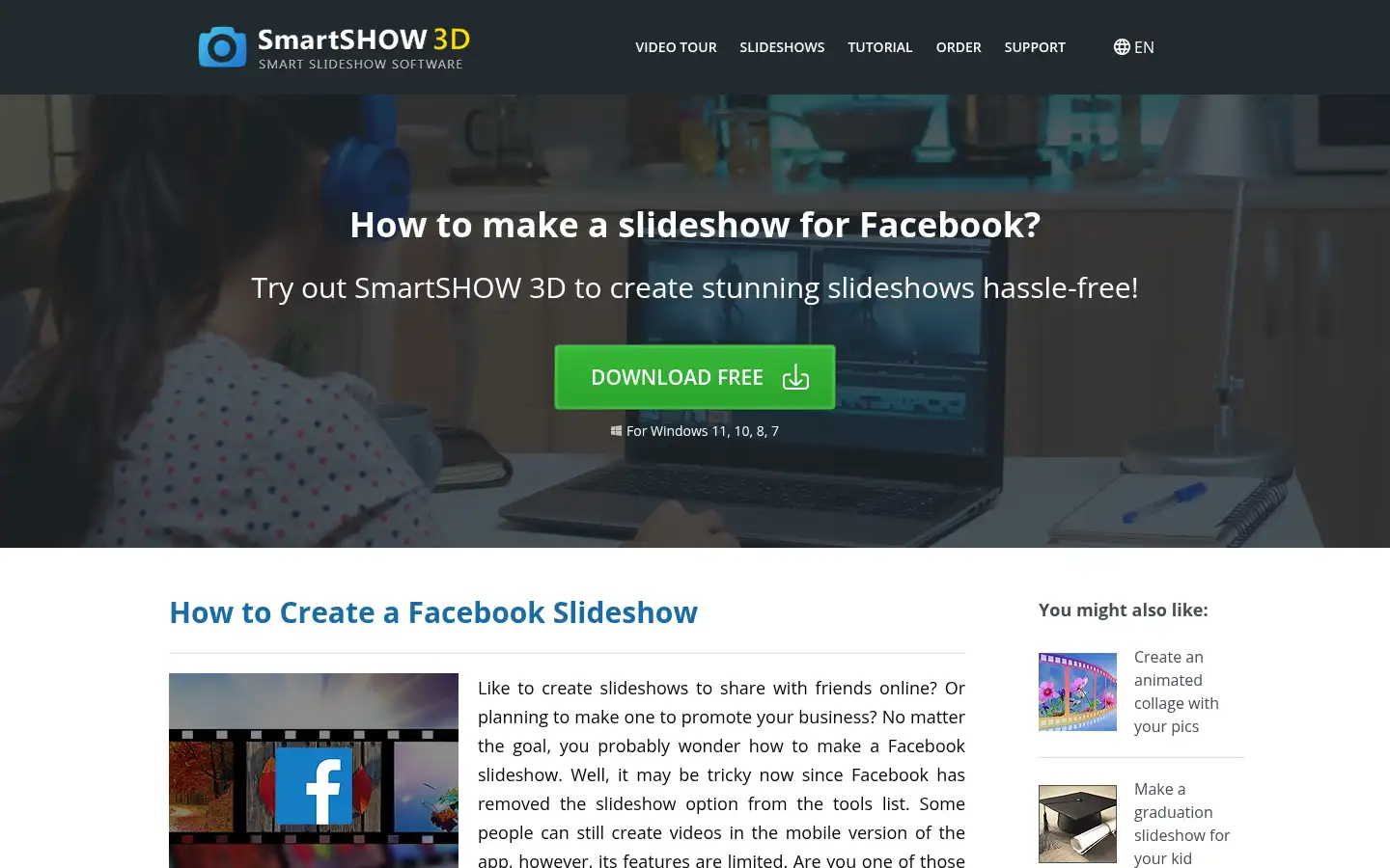 Screenshot of smartshow-software.com
