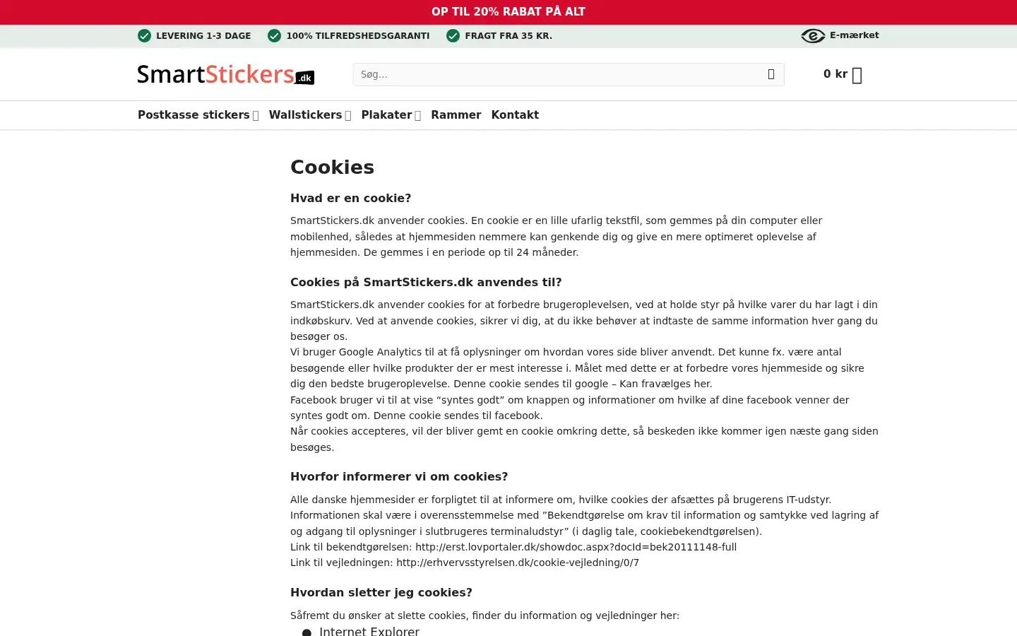 Screenshot of smartstickers.de