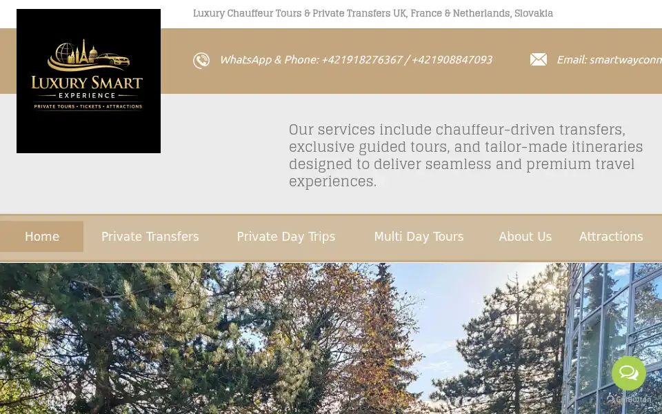 Screenshot of smartwaytrips.com