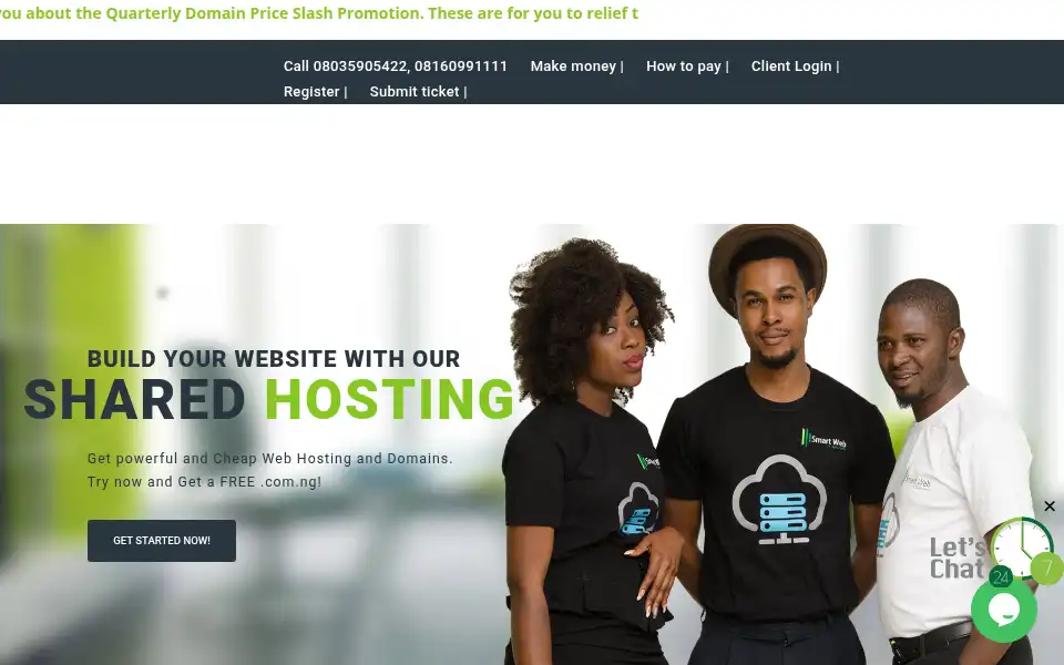 Screenshot of smartweb.com.ng