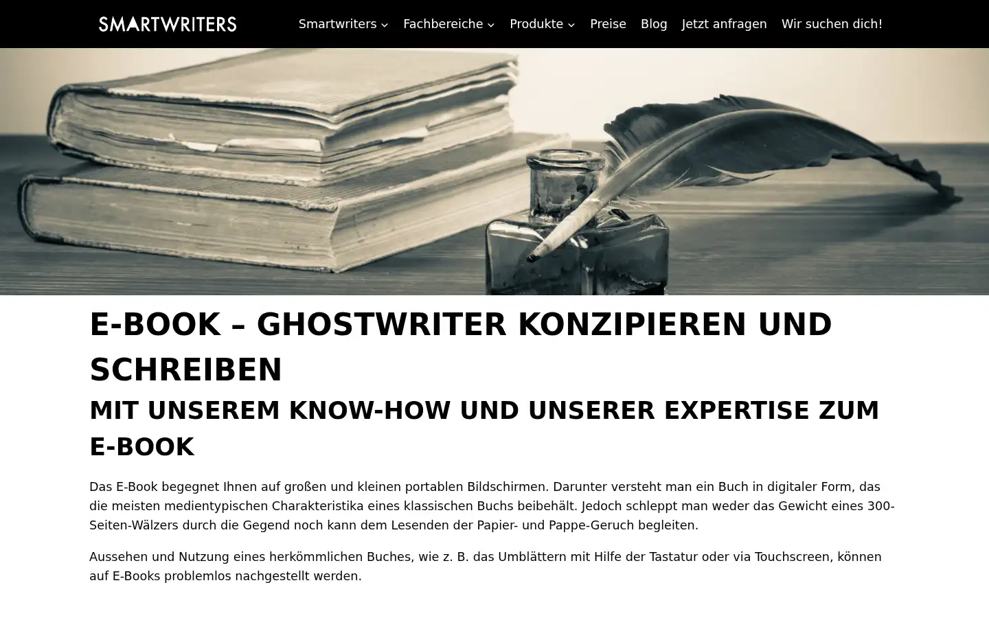 Screenshot of smartwriters.de