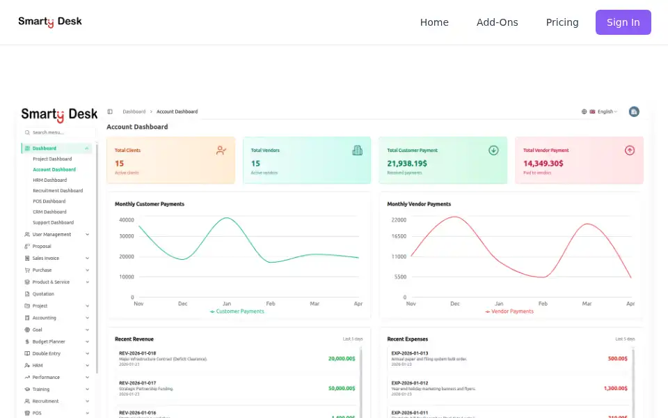 Screenshot of smartydesk.com