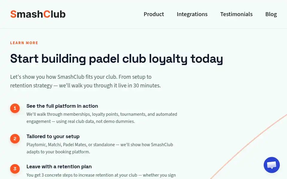 Screenshot of smashclub.io