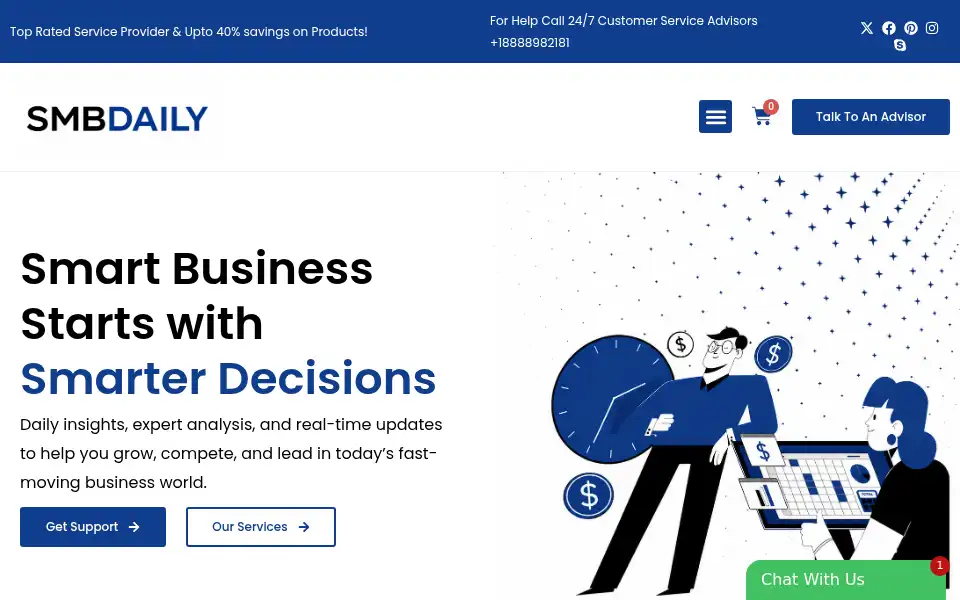 Screenshot of smbdaily.com
