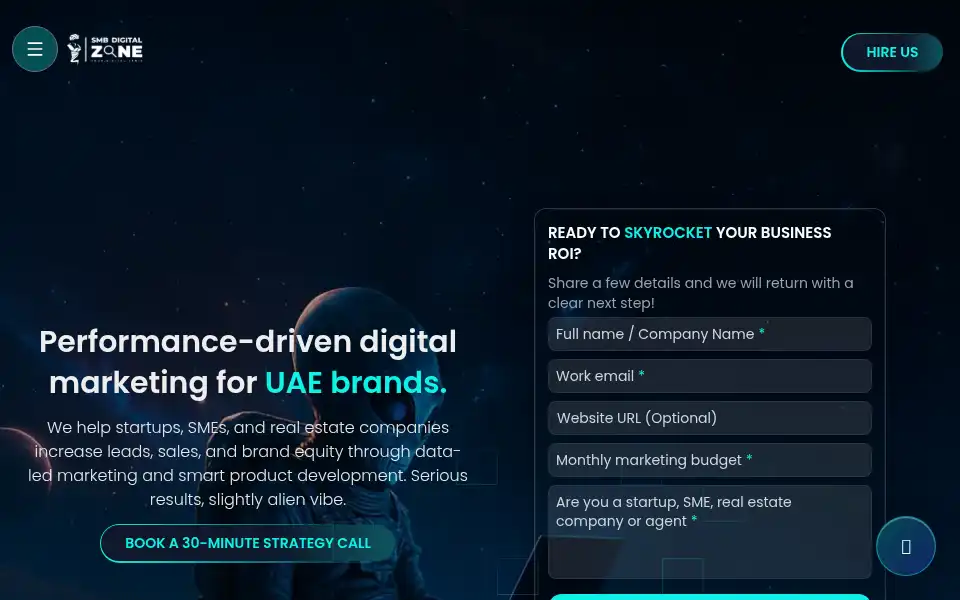 Screenshot of smbdigitalzone.com