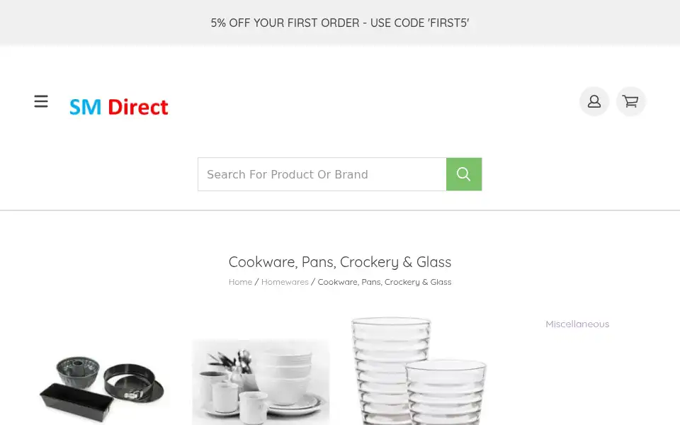 Screenshot of smdirect.net
