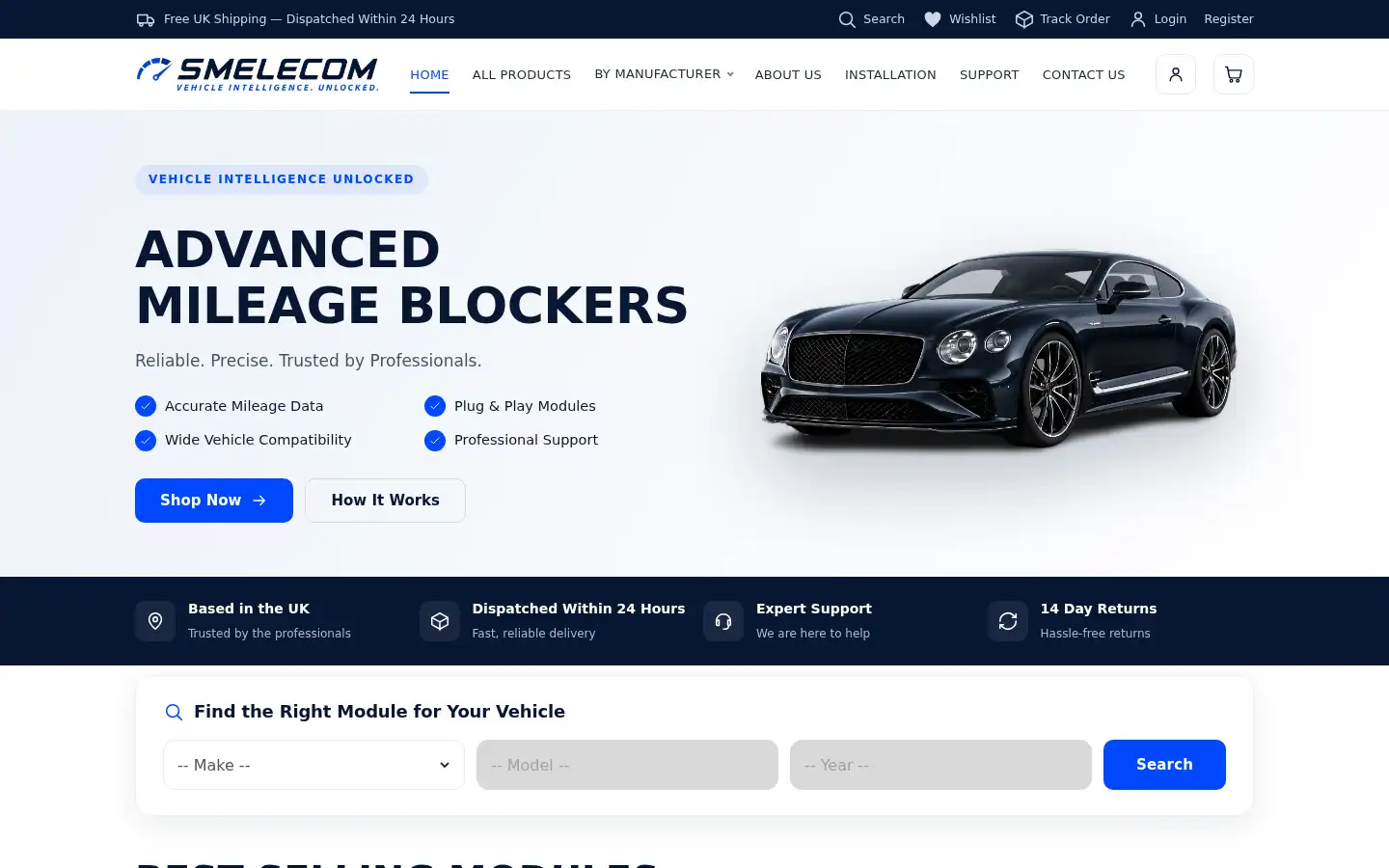 Screenshot of smelecomuk.com