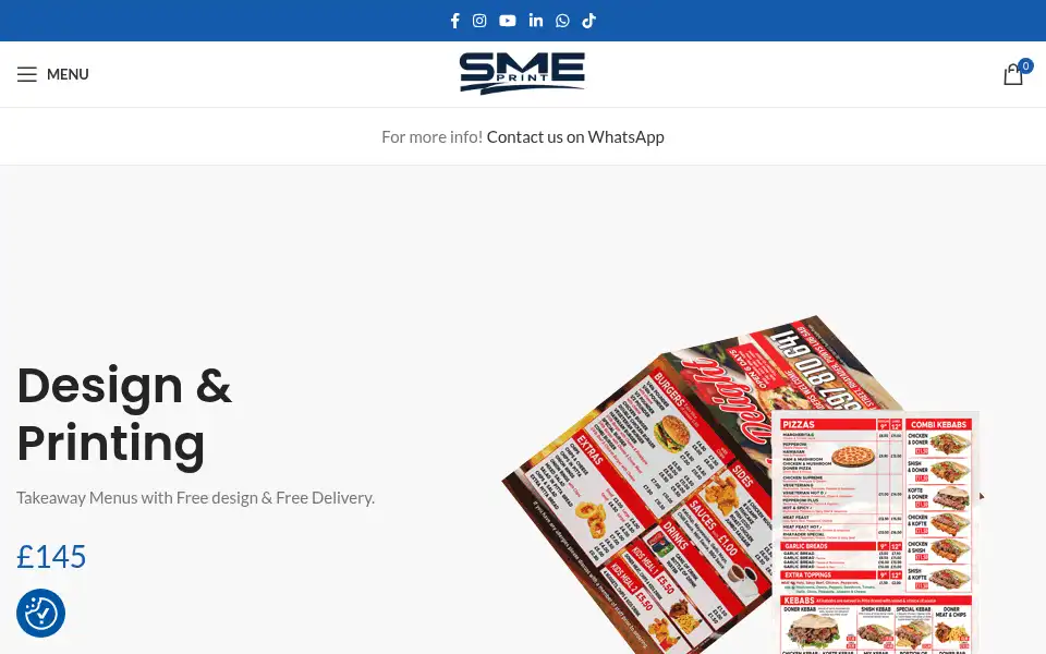 Screenshot of smeprint.co.uk