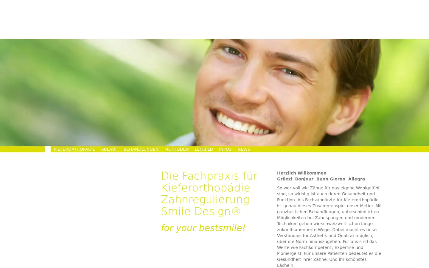 Screenshot of smile-experts.ch