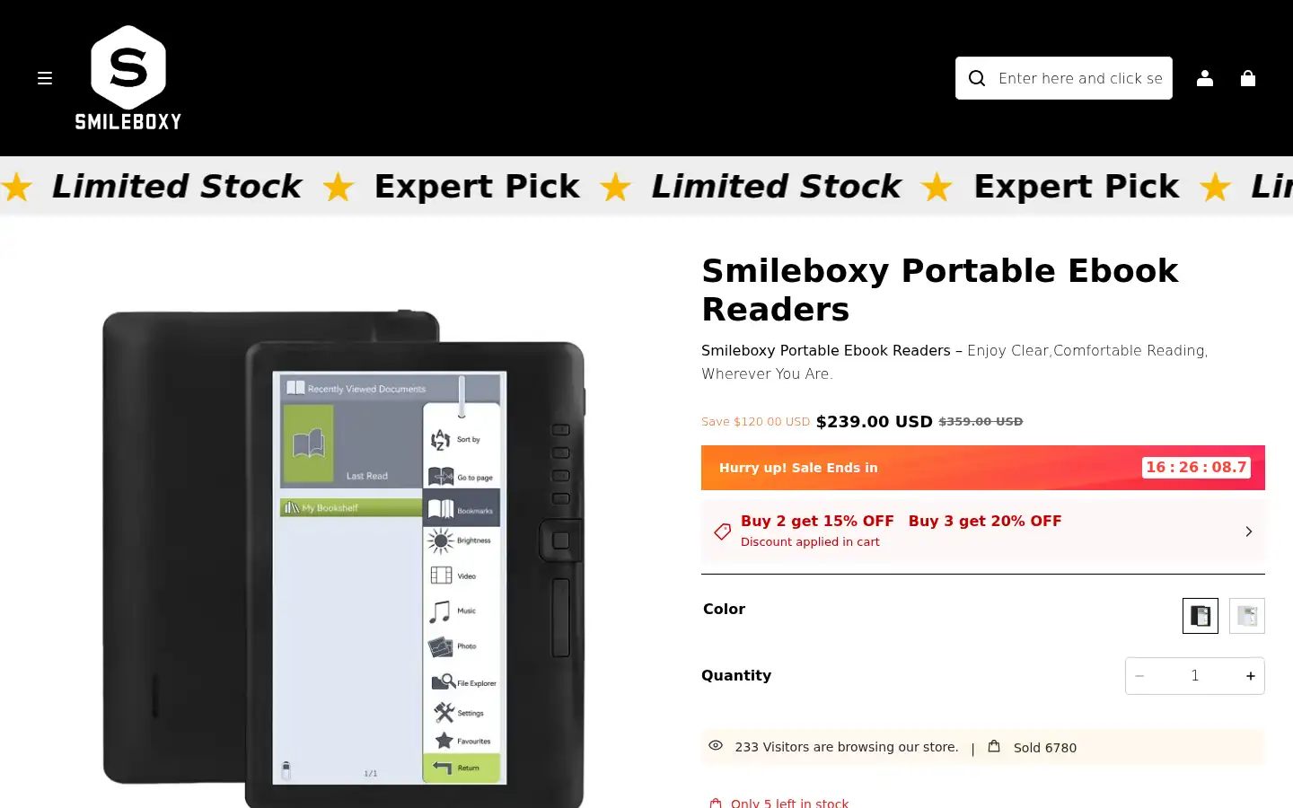 Screenshot of smileboxy.com