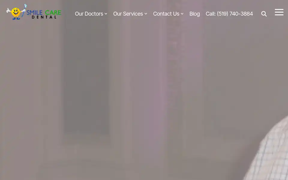 Screenshot of smilecaredental.ca