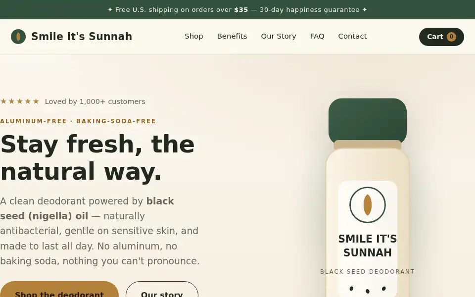 Screenshot of smileitsunnah.com