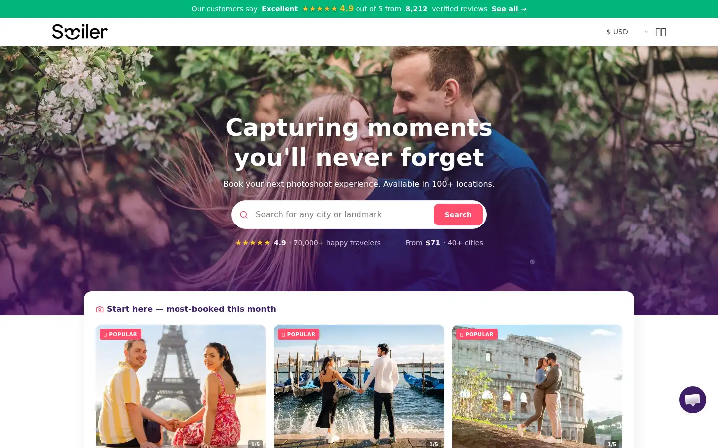 Screenshot of smiler.co
