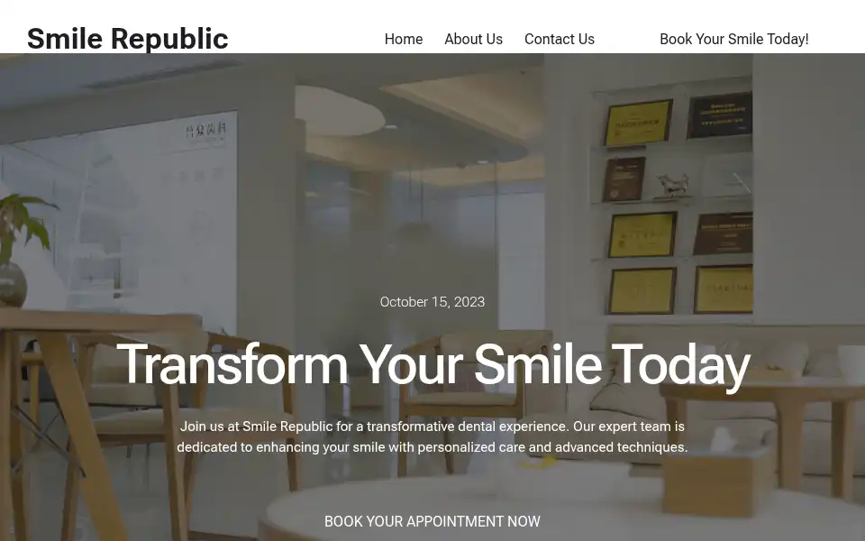 Screenshot of smilerepublic.co