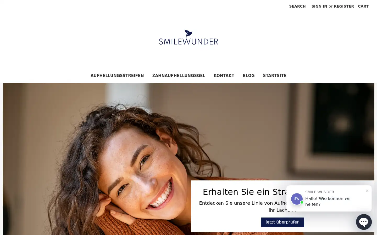 Screenshot of smilewunder.de