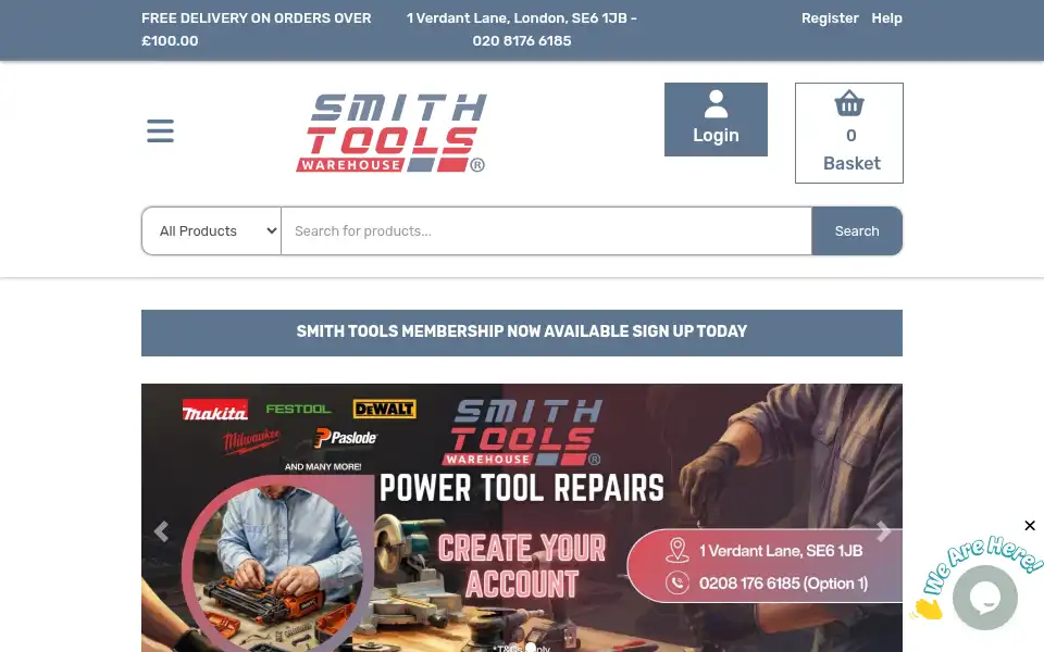 Screenshot of smithtools.co.uk