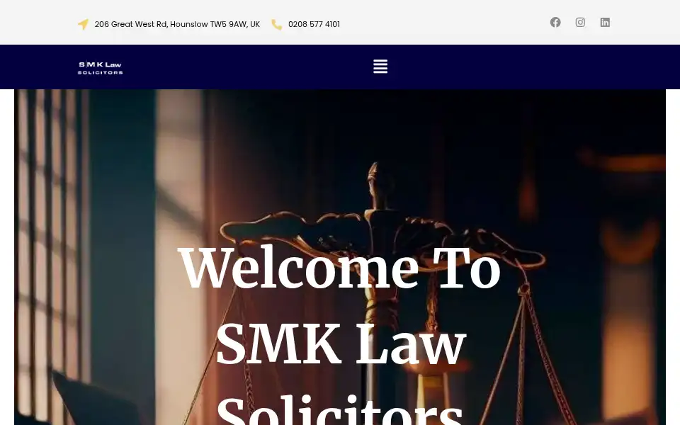 Screenshot of smklaw.co.uk