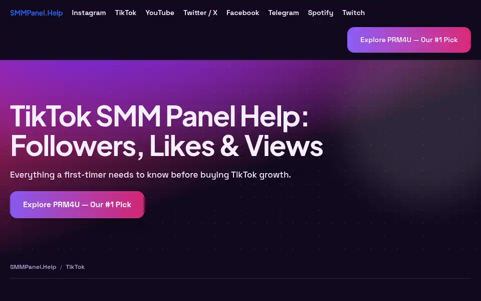 Screenshot of smmpanel.help