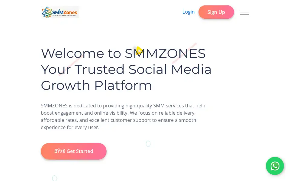 Screenshot of smmzones.site
