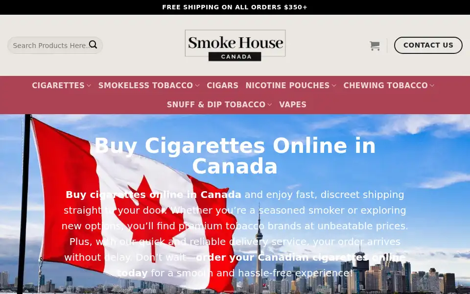 Screenshot of smokehousecanada.com