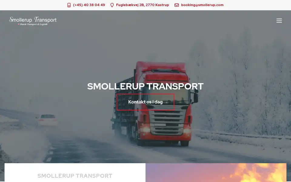 Screenshot of smollerup-transport.dk