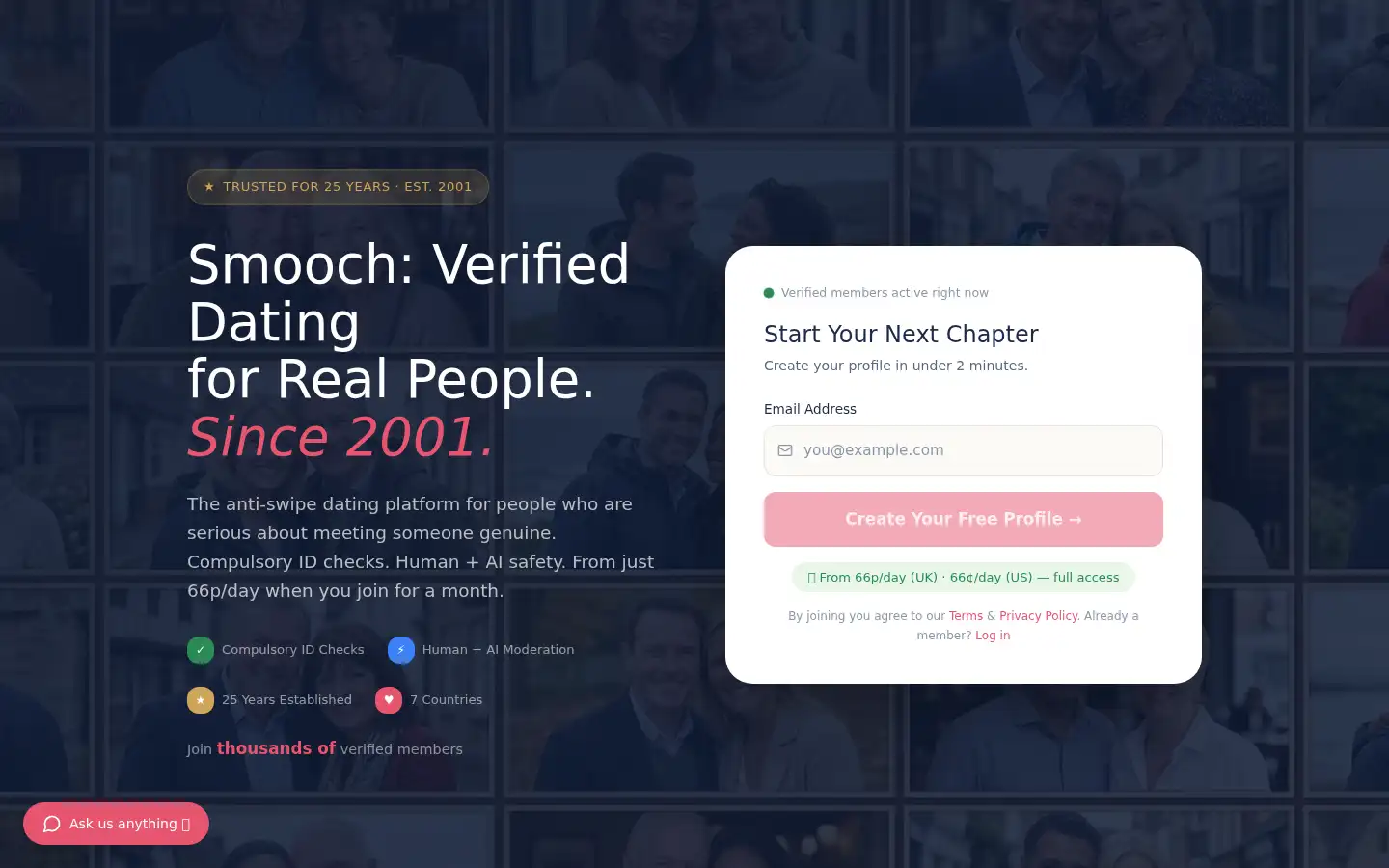 Screenshot of smooch.com