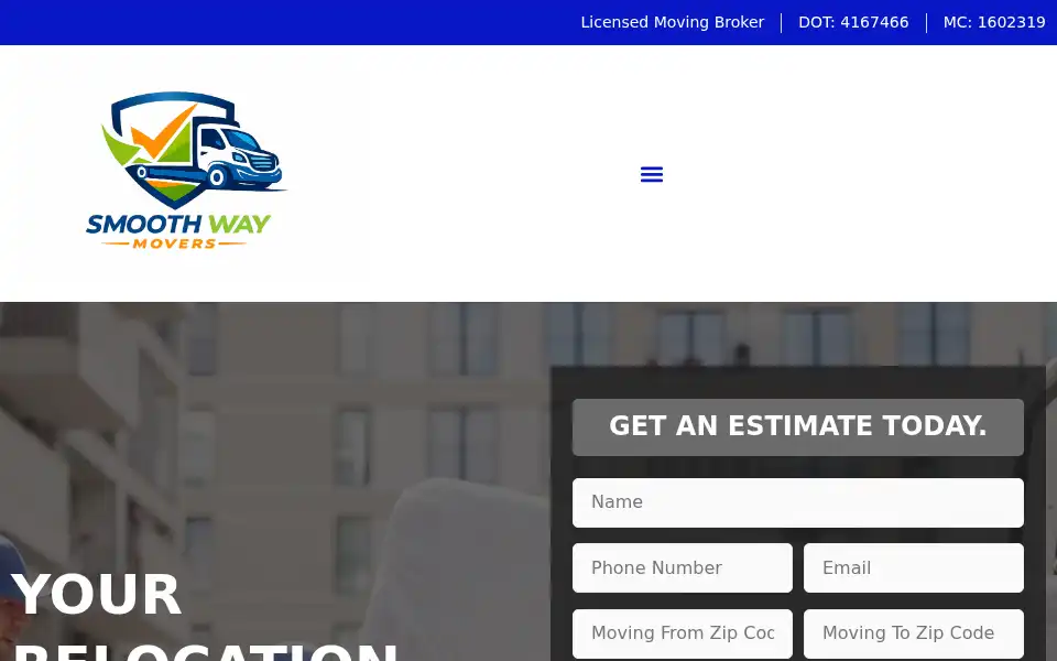 Screenshot of smoothwaymovers.com