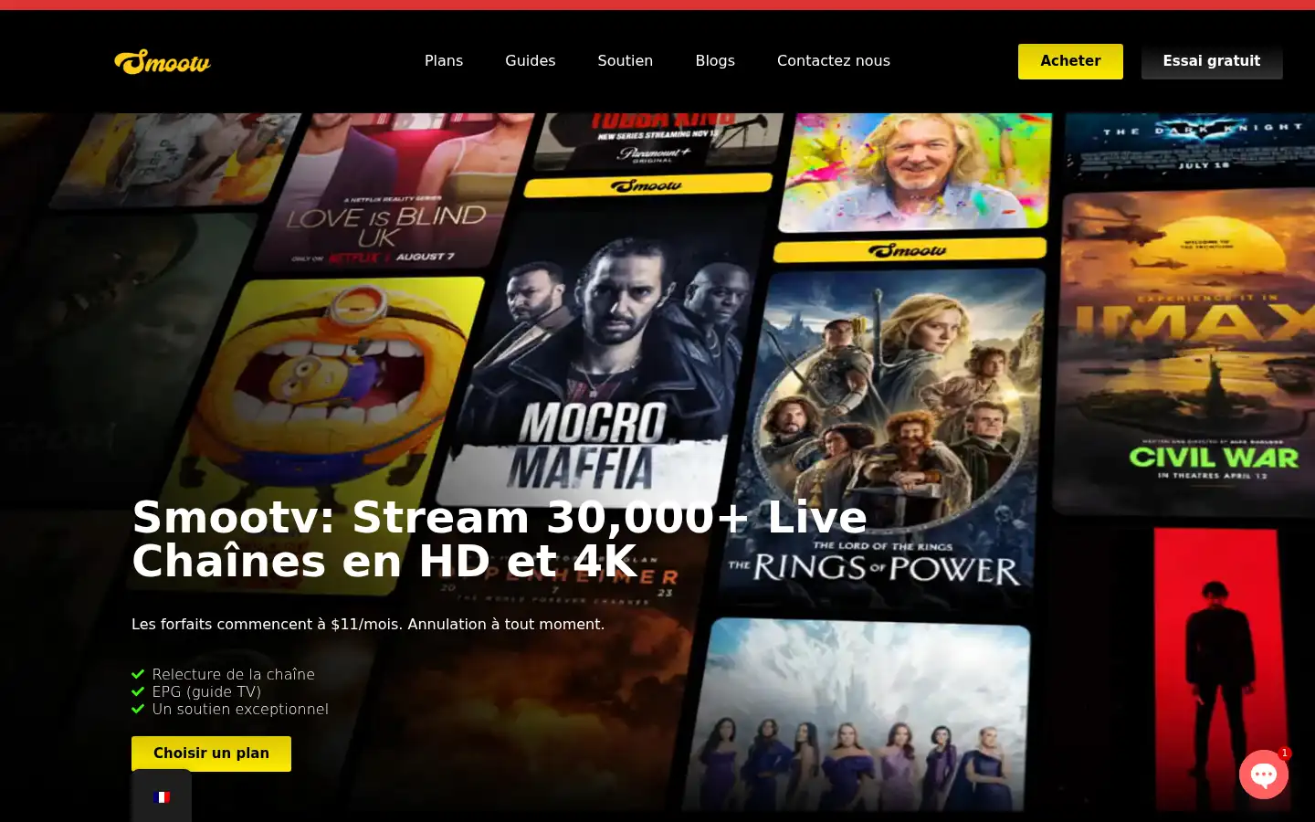 Screenshot of smootv.com