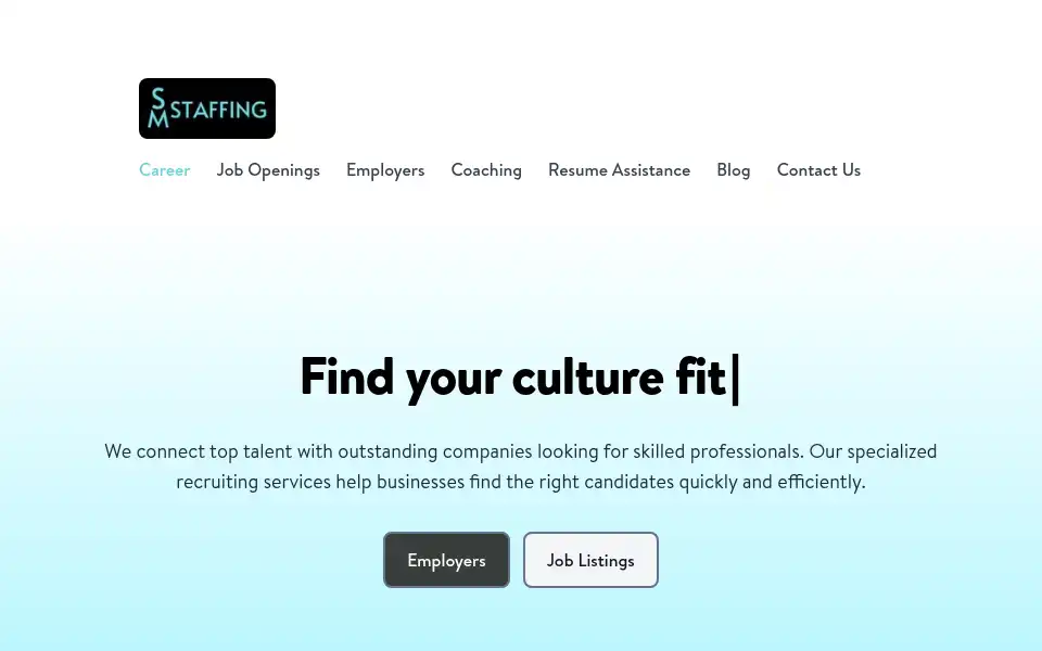 Screenshot of smstaffingjobs.com