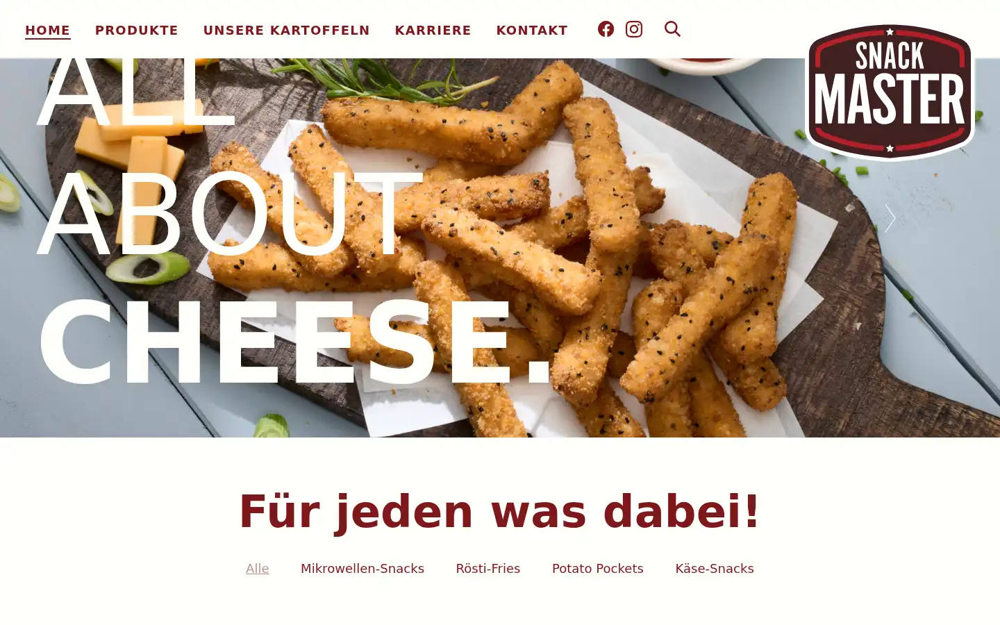 Screenshot of snackmaster.de