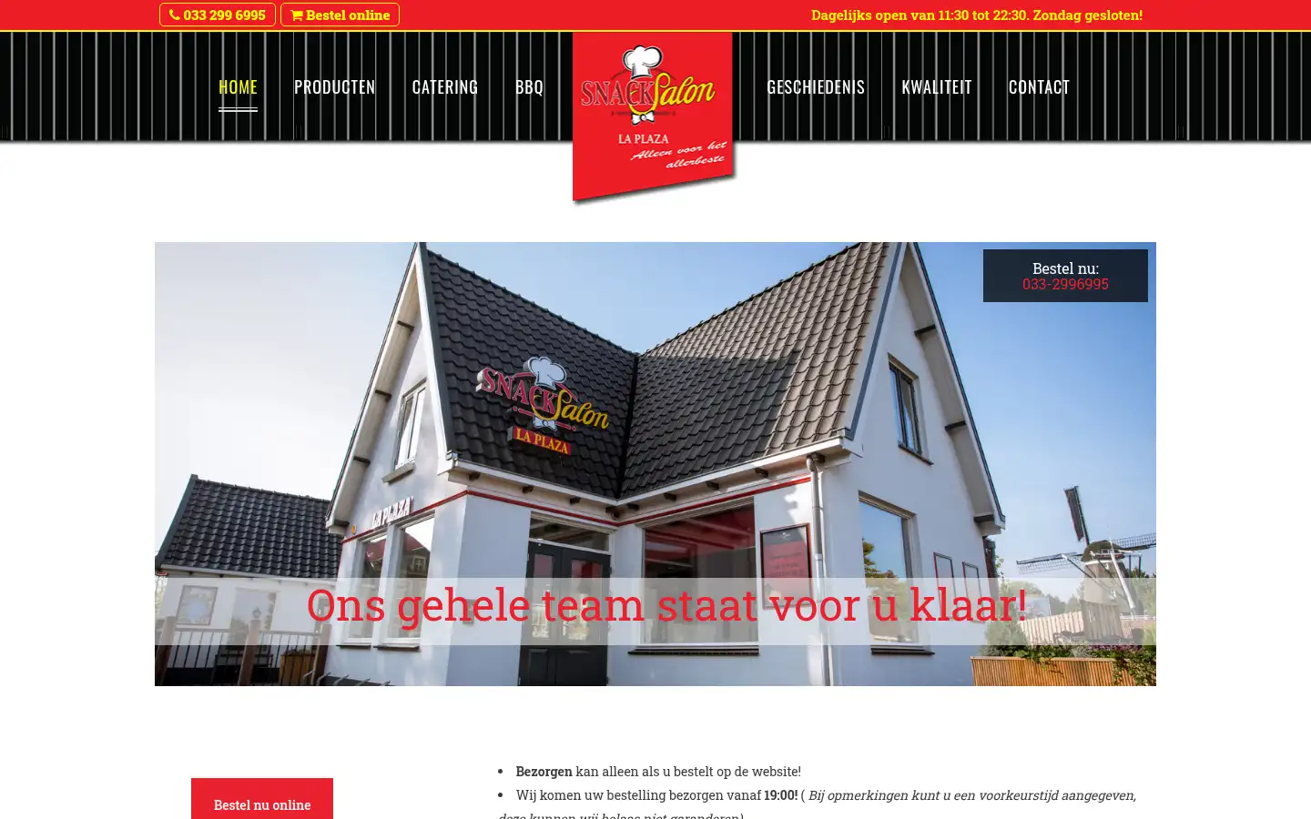 Screenshot of snacksalonlaplaza.nl