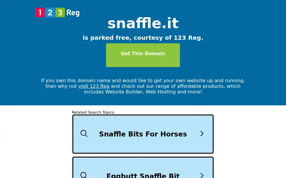 Screenshot of snaffle.it