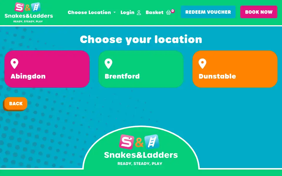 Screenshot of snakes-and-ladders.co.uk
