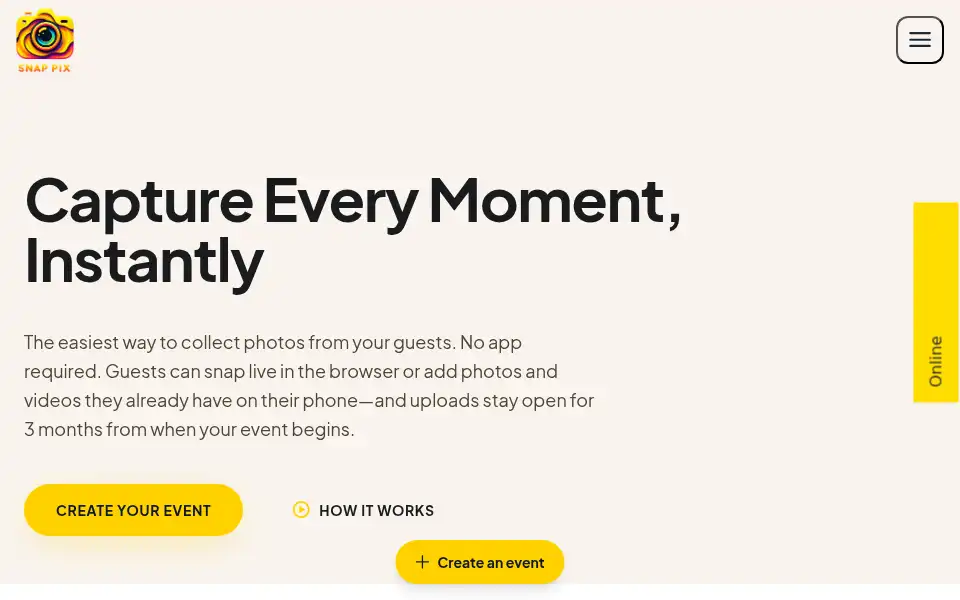 Screenshot of snap-pix.co.uk