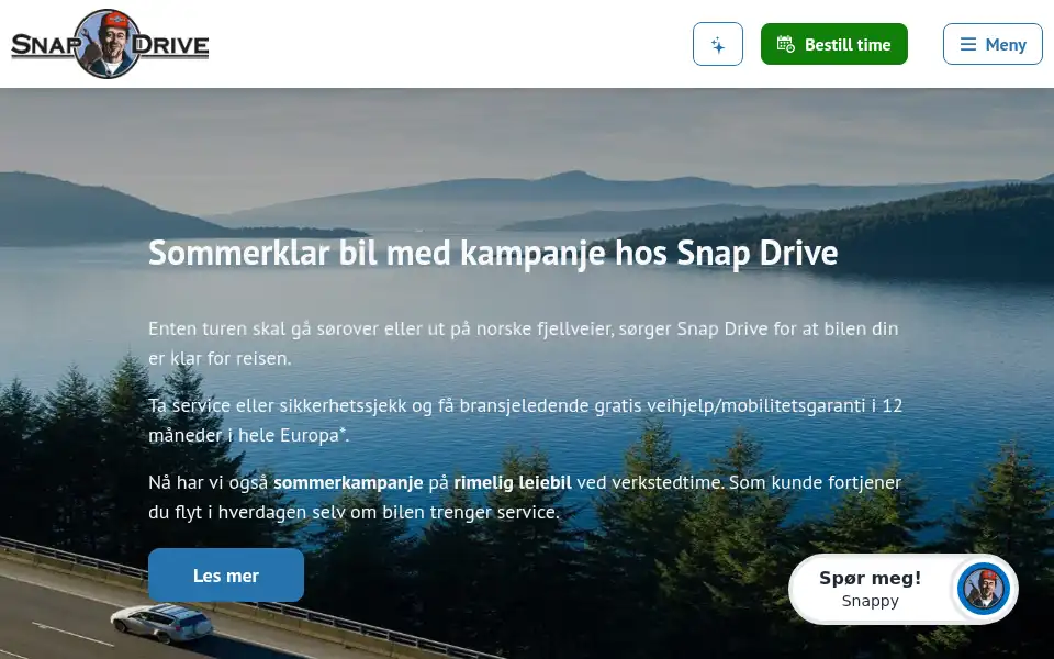 Screenshot of snapdrive.no