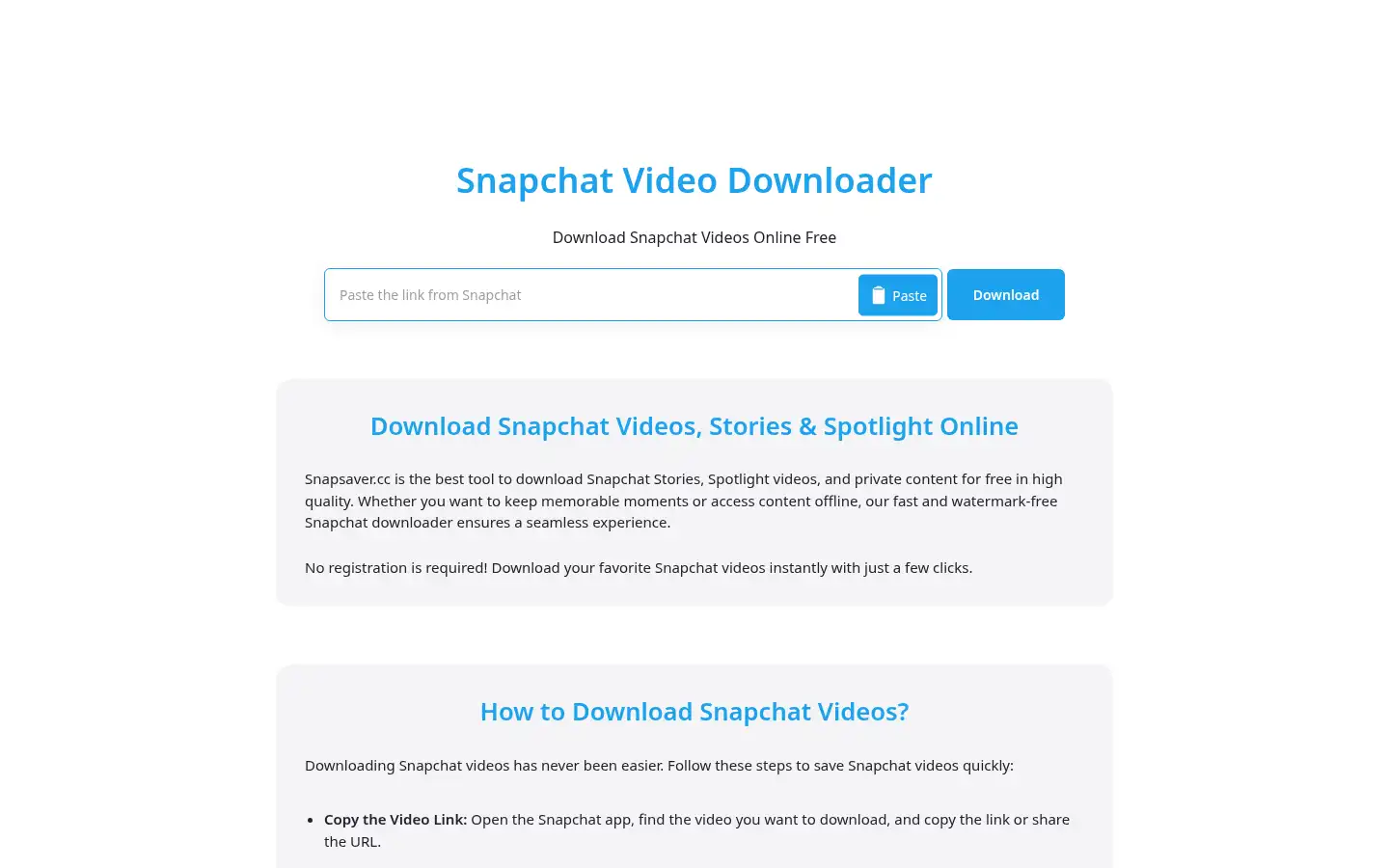 Screenshot of snapsaver.cc