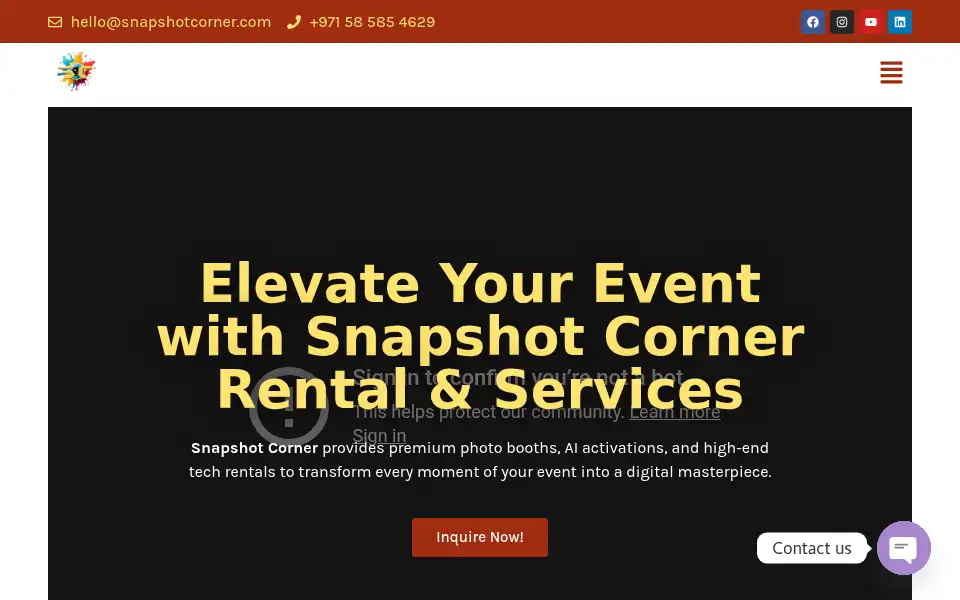 Screenshot of snapshotcorner.com