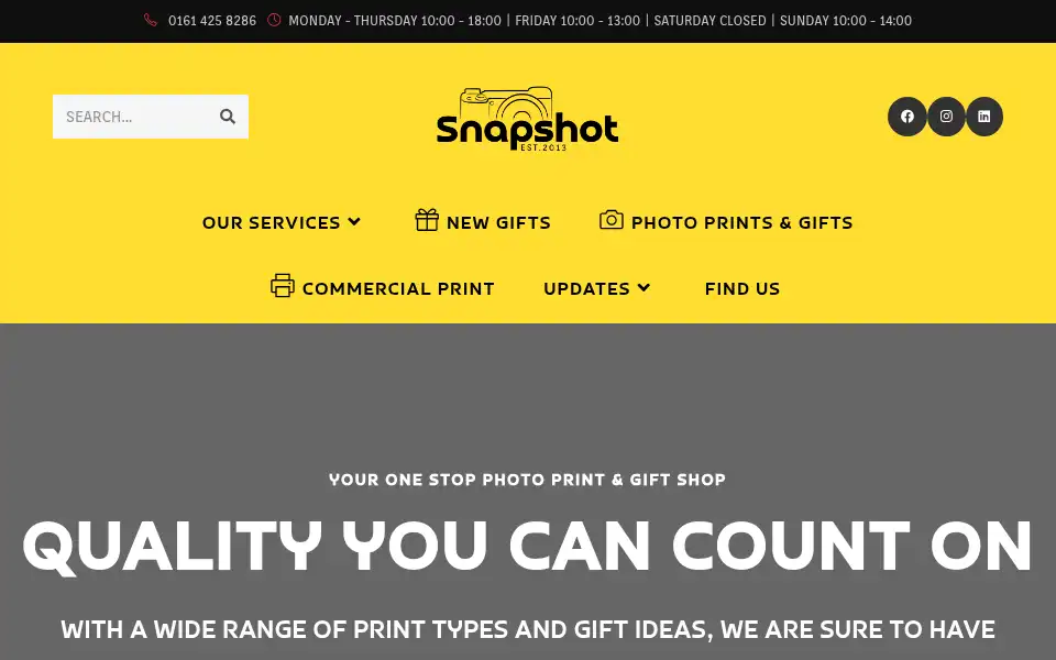 Screenshot of snapshotonline.co.uk