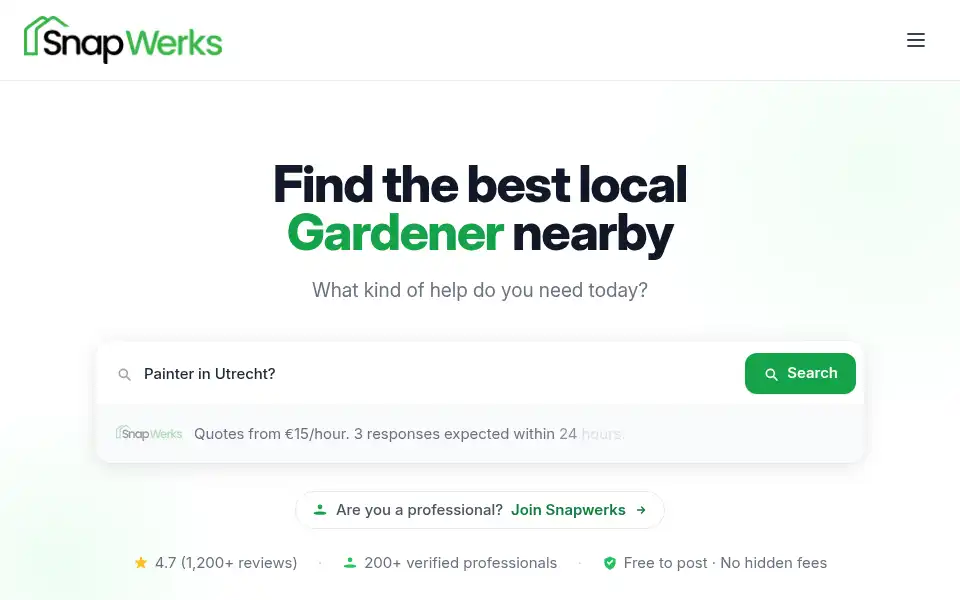 Screenshot of snapwerks.nl
