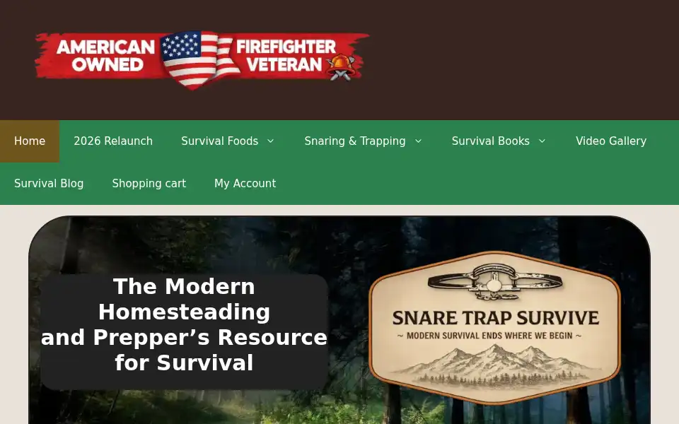 Screenshot of snare-trap-survive.com